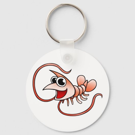 Cartoon Shrimp Schlüsselanhänger (Vorderseite)