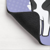 Cartoon-sibirischer Schlittenhund/alaskischer Mousepad (Ecke)