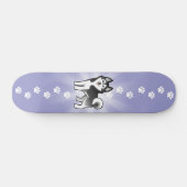 Cartoon-sibirischer Schlittenhund/alaskischer Skateboard (Horizontal)