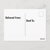 Cartoon sieht großen Augen gegenüber glücklicher G Postkarte (Rückseite)