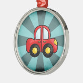 Cartoon Silbernes Ornament (Links)