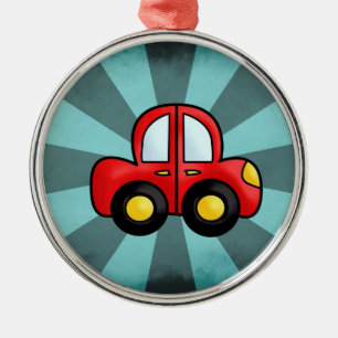 Cartoon Silbernes Ornament