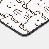 Cartoon Simple Cats Line Drawing Schreibtischunterlage (Ecke)