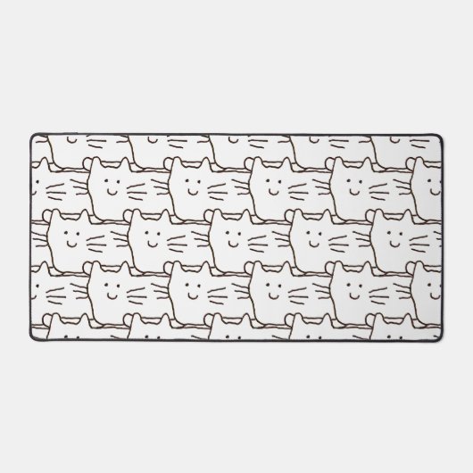 Cartoon Simple Cats Line Drawing Schreibtischunterlage (Vorderseite)