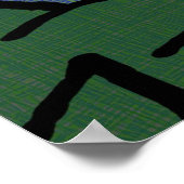 Cartoon singen in einem Baum Poster (Ecke)