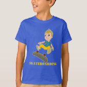 Cartoon-Skateboard-T - Shirt (Vorderseite)