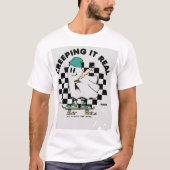 Cartoon Skater im modernen Stil - lustiges Design T-Shirt (Vorderseite)