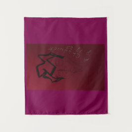 Cartoon Sketch Wandteppich