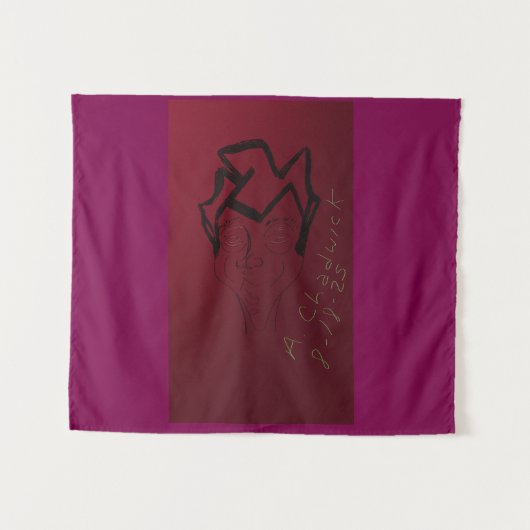 Cartoon Sketch Wandteppich (Vorderseite (Horizontal))