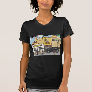 Cartoon-Skizze von Roanokes T-Shirt