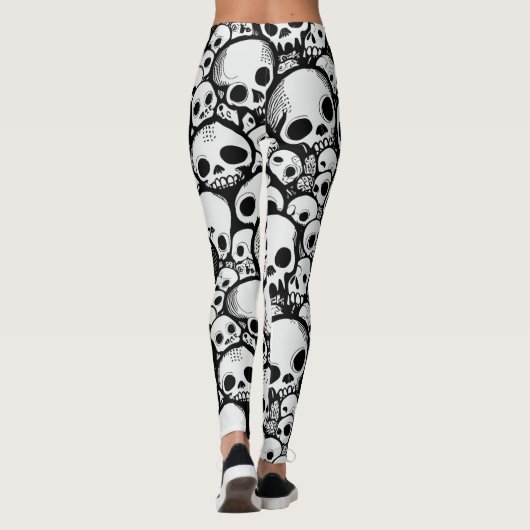 Cartoon Skull Leggings (Rückseite)