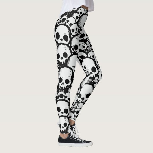 Cartoon Skull Leggings (Rechts)