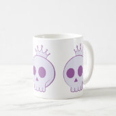 cartoon skull with crown design kaffeetasse (VorderseiteRechts)