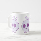 cartoon skull with crown design kaffeetasse (Vorderseite Links)