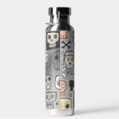 Cartoon Skullls Trinkflasche (Rechts)