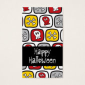 Cartoon Skulls & Knochen Halloween-Party Gefälligk (Vorderseite)