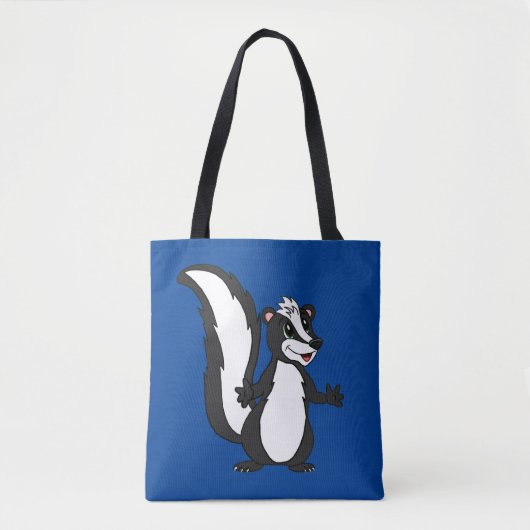 Cartoon Skunk Tote Bag Tasche (Vorderseite)
