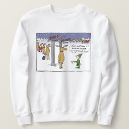 Cartoon "Sleigh Security" Sweatshirt