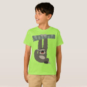 Cartoon Sloth aus einem Zweig Kids T - Shirt (Vorne ganz)
