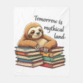 Cartoon Sloth Fleece Blanket (Vorderseite)