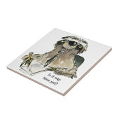 Cartoon Sloth Nickerchen Time Fliese (Seite)