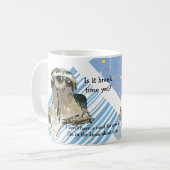 Cartoon Sloth Nickerchen Time Kaffeetasse (Vorderseite Links)