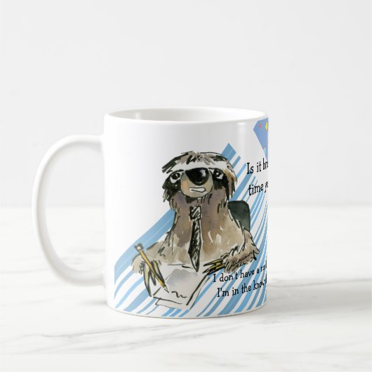Cartoon Sloth Nickerchen Time Kaffeetasse (Links)