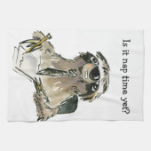 Cartoon Sloth Nickerchen Time Küchentuch (Horizontal)