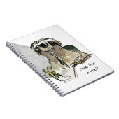 Cartoon Sloth Nickerchen Time Notizblock (Rechte Seite)