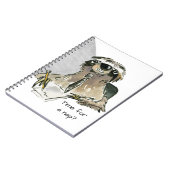 Cartoon Sloth Nickerchen Time Notizblock (Linke Seite)