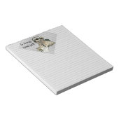 Cartoon Sloth Nickerchen Time Notizblock (angewinkelt)