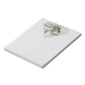 Cartoon Sloth Nickerchen Time Notizblock (Rotiert)