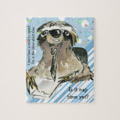 Cartoon Sloth Nickerchen Time Puzzle (Vertikal)