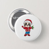 Cartoon Sloth Wealth Button (Vorne & Hinten)