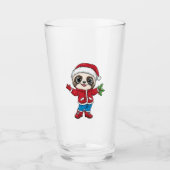 Cartoon Sloth Wealth Glas (Vorderseite)