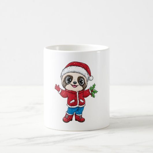 Cartoon Sloth Wealth Kaffeetasse (Mittel)