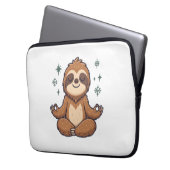 Cartoon Sloth Wealth Laptopschutzhülle (Vorderseite Links)