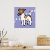 Cartoon Smooth Fox Terrier Poster (Küche)
