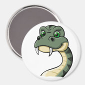 Cartoon Snake Magnet (Vorderseite/Rückseite)