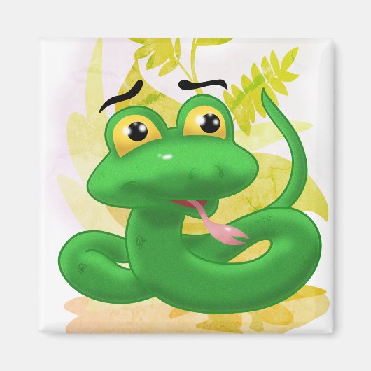 Cartoon Snake Magnet (Vorne)