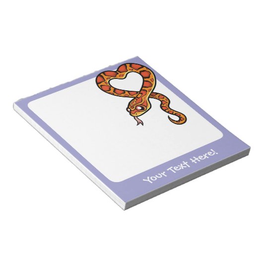 Cartoon Snake Notizblock (angewinkelt)
