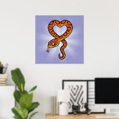 Cartoon Snake Poster (Heimbüro)