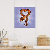 Cartoon Snake Poster (Küche)