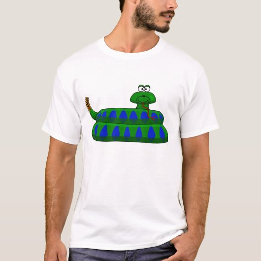 Cartoon Snake Shirt der Männer (Vorderseite)