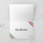 Cartoon Snake Speedy Erholung wird gut Karte (Innenseite)