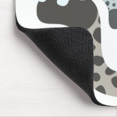 Cartoon Snow Leopard und Cubs Mousepad (Ecke)