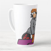 Cartoon, Snowboard, Sport Milchtasse (Linke Ecke)