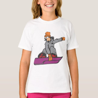 Cartoon, Snowboard, Sport T-Shirt