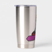 Cartoon, Snowboard, Sport Thermobecher (Rechts)