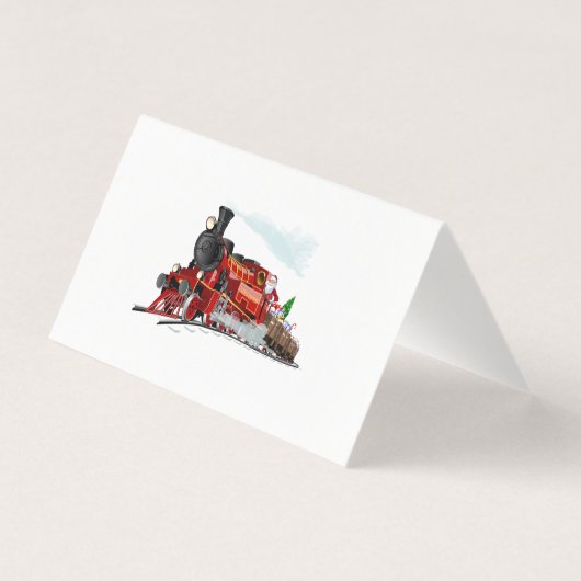 Cartoon Snta Express Postkarte (Rückseite)